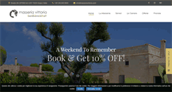 Desktop Screenshot of masseriavittoria.com